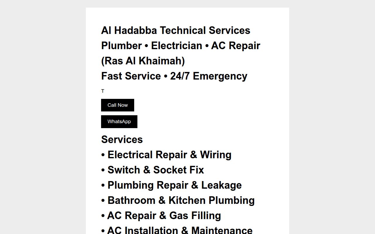 Electrical in Ras Al Khaimah