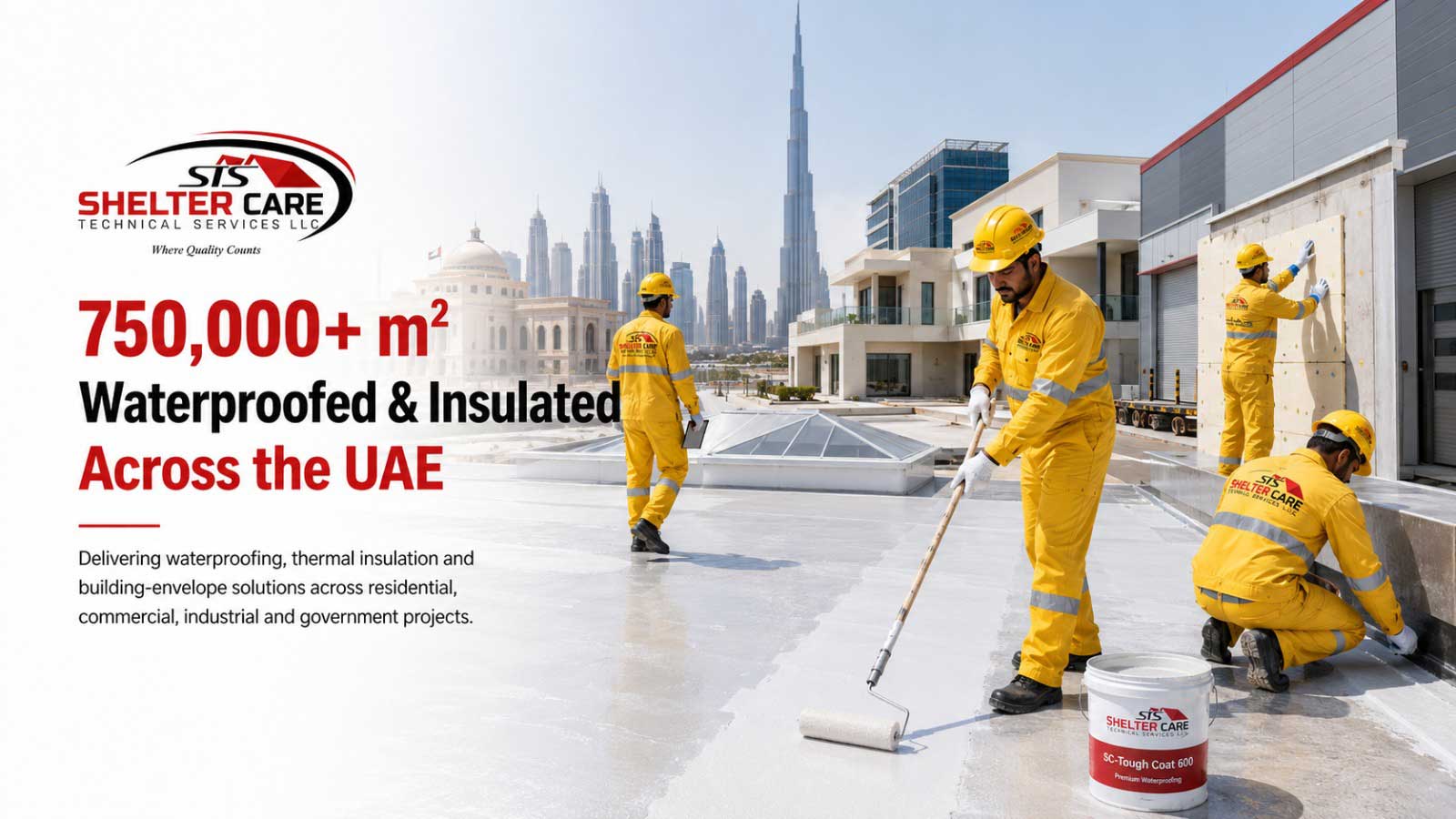 Waterproofing by Shelter Care Technical Services L.L.C UAQ Br.